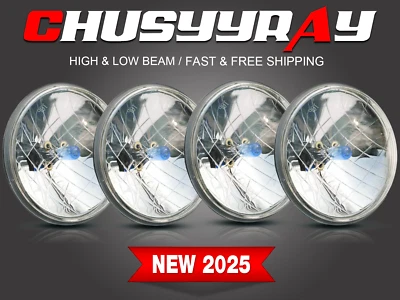 Faros halógenos redondos 4X 5,75" 5-3/4" para camioneta GMC C15/C1500 C2500 Suburban Foto 1 de 4