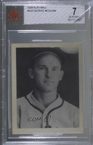 1939 Play Ball George McQuinn #122 BVG 7 Rookie RC