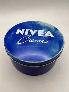 NIVEA Cream Nr.371 500ml Beiersdorf Hamburg Vintage Empty Tin Germany HTF Size - Picture 1 of 24