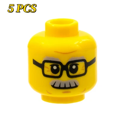 Cabeza de minifigura 5 PIEZAS LEGO REPUESTOS 3626pb1566 amarilla Foto 1 de 4