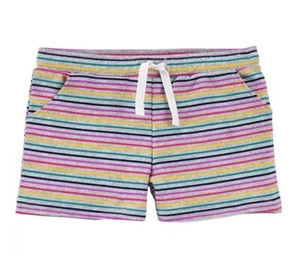 NWT 4t 5 7 8 12 5t carters rainbow stripe shorts match sister twins pride unity - Picture 1 of 4