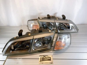 USED Nissan OEM Primera P11 Infiniti 95-01 G20 Kouki Headlights Lamps Set  Rare - Picture 1 of 8