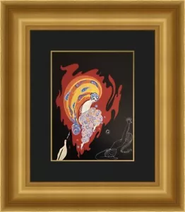 Erte - Oriental Tale Custom Framed Print FREE SHIPPING - Picture 1 of 1