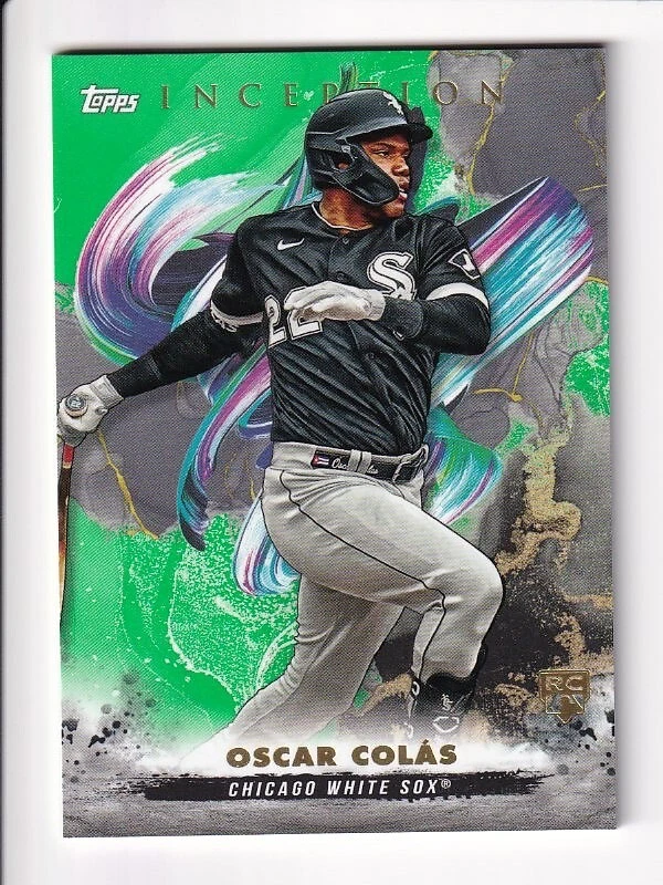 2023 Topps Inception Oscar Colas Green Rookie RC White Sox #120 - Image 1 of 1
