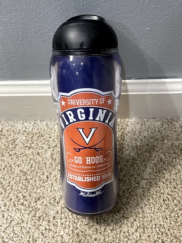 UVA University of Virginia Cavalier Hoos Insulated Plastic Tumbler 16 oz Cover