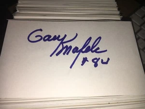 Gary Knafelc 1957 Green Bay Packers Signed 3x5 Index Card - Picture 1 of 1