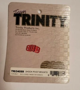 Trinity Shock Pivot Mounts Red Aluminum Team Losi Mini T 1.0 1/18th Mini-T Rc - Picture 1 of 1