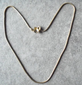QVC Halskette Schmuck goldfarbend schlichtes Design gestempelt/signiert Nr.3403 - Bild 1 von 4