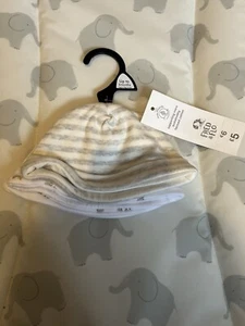 Baby Neutral 3 Pack Of Hats Size 0-3 Months - Picture 1 of 4