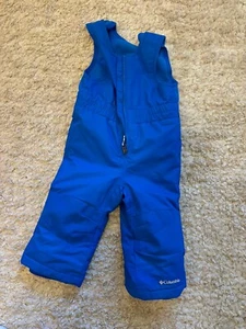 Columbia Omni-Tech Snow Bibs Adj Shoulders Blue Snow Toddler 18-24 Months - Picture 1 of 3