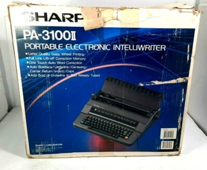 Sharp PA-3100 II Typewriter Portable Electronic Intelliwriter ■S■TESTED■S■ - Picture 1 of 12