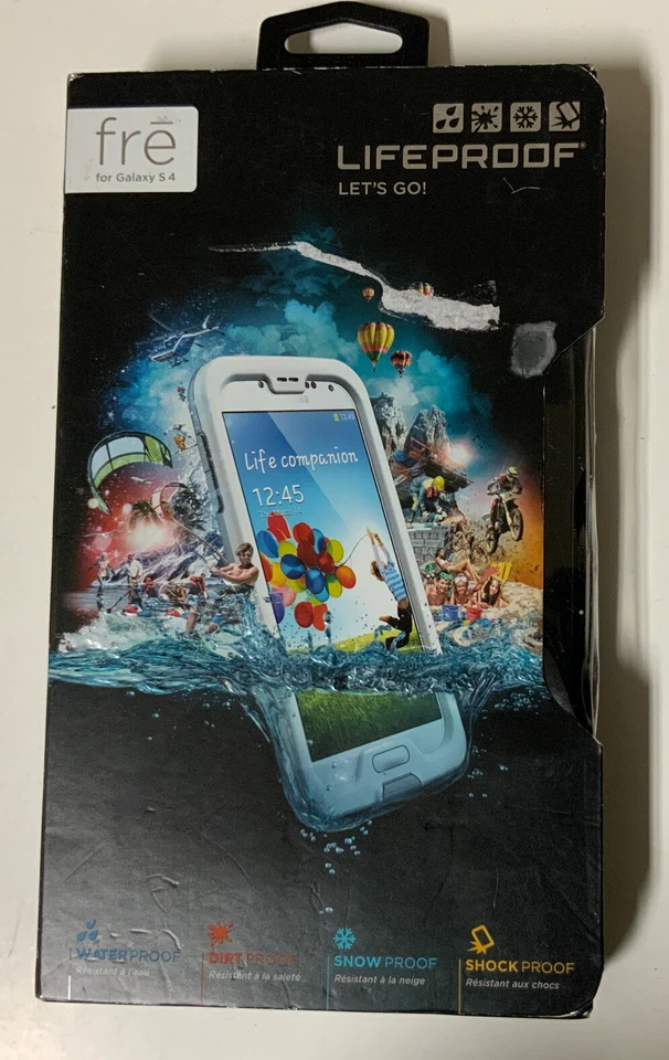 🌱 Capa Lifeproof Free série impermeável genuína para Samsung Galaxy S4 - branca - Imagem 1 de 3