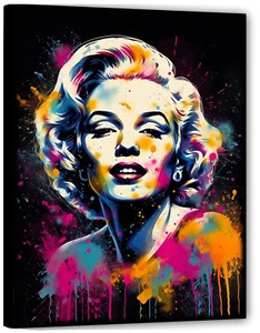 Wunderschöne Marilyn Monroe art Pop Modern Bild Top Wandbild Aktuell Kunst PR8 - Picture 1 of 3