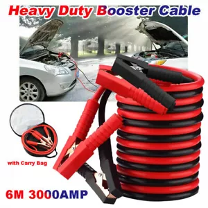 6m Heavy Duty Jump Leads 3000AMP Car Van Battery Starter Booster Cables Jumper - Picture 1 of 11