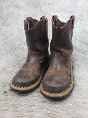 GEORGIA BOOT Giant Wellington Cuero Marrón Western Farm Ranch Botas Talla EE. UU. 1 Foto 1 de 4