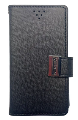 Funda tipo billetera Nekeda para iPhone 4/4s, negra Foto 1 de 4