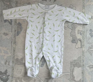kissy kissy Pima Baby Green  Peas in Pods Cotton 6-9 month  - Picture 1 of 2