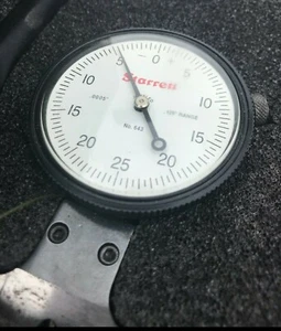 Starret no. Reloj de medición 643 pulgadas medidor de profundidad .0005" 0-.125" Range Dial Depth Gage - Imagen 1 de 6