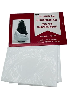 Christmas Tree Removal Bag, White, Fits 7.5 FT. Tree - Image 1 of 2