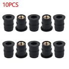 10Pcs Motorcycle Windshield Rubber Nuts/M5 Vibration Damper/Panel Mounting 5Mm