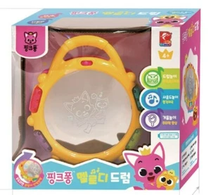 Pinkfong Melody Drum LED Sound 6 Korean Song Baby Sensory Develop Toy - Picture 1 of 4