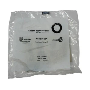 Plaque frontale encastrée type Lucent CommScope M14L-246 L 4 ports 108168550 ivoire - Photo 1/8