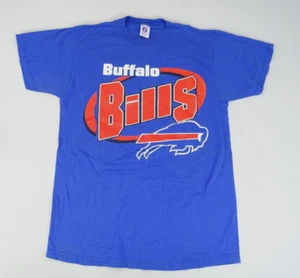 Vintage 1990s Buffalo Bills Logo 7 T-Shirt NFL Football Size M Helmet Block Blue - Bild 1 von 6