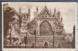 Alt Postkarte Exeter Kathedrale West Vorne