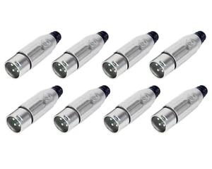 (8er-Pack) Switchcraft AAA3MZ 3-Pin XLR-Stecker Schwerlast LO-Z Kabelhalterung Stecker - Bild 1 von 1