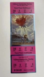 Grindstone MAI 1996 KENTUCKY DERBY 122nd Churchill Downs Original Ticket Pferd - Bild 1 von 10