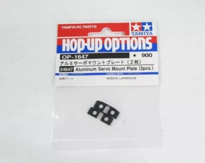 Tamiya Aluminum Servo Mount Plate (2pcs) For RC TRF, Buggy,Touring, Truck  54647 - Image 1 of 2