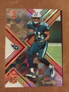 Tarjeta de novato Corey Davis Donruss 2017 Red NFL RC/149 Titans Jets #180 - Imagen 1 de 2