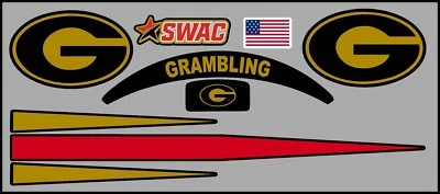 Calcomanías alternativas para casco Grambling State Tigers tamaño completo - 4 diseños Foto 1 de 2