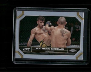 2024 Topps Chrome UFC #128 Matheus Nicolau Refractor - Picture 1 of 2