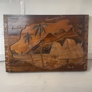 Vintage Sculpture Woods Wall Art Pictures 12 x 8 x 1 inch - Picture 1 of 7