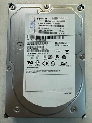 IBM 03N6332 03N6331 146.8Gb 10K Ultra-320 SCSI 80-Pin Hot Swap 3.5in pSERIES - Image 1 of 4