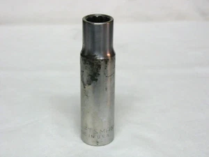 CRAFTSMAN USA 1/2" SAE 12 Point 1/2" Drive Socket VV Series 47521 Deep Socket - Picture 1 of 4