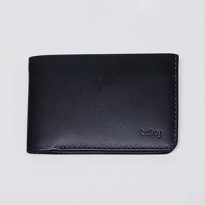 Bellroy The Low Wallet Black Slim Leather Bifold Design Holds 4-12 Cards & Bills - Bild 1 von 6