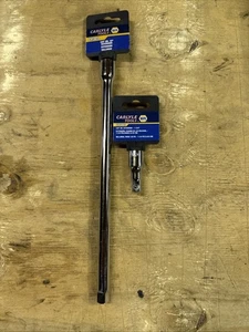 2-Napa Carlyle Hand Tools Extension Chrome Steel 3/8" Drive x 10" And 1-3/4” New - Picture 1 of 3