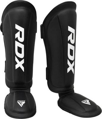 Espinilleras RDX Kickboxing Muay Thai, Aprobado por SATRA SMMAF, Grande, Negro  Foto 1 de 4