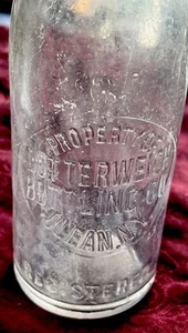 Vintage Dotterweich Clear Glass Beer Bottle Embossed Olean NY, Pre 1930’s - 9” - Picture 1 of 4