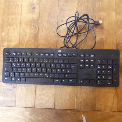 Tastatur HP Keyboard KBAR211 kabelgebunden schwarz neuwertig - Bild 1 von 3