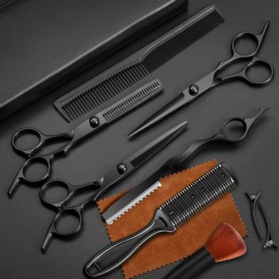 11Pcs Professional Hair Scissors Set,Stainless Steel Barber Supplies Includin... - Image 1 of 4