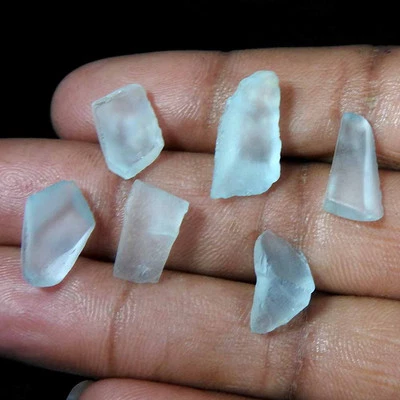 30.30 Ct Natural Sky Blue Topaz Rough Wholesale Lot Loose Gemstone - Image 1 of 3