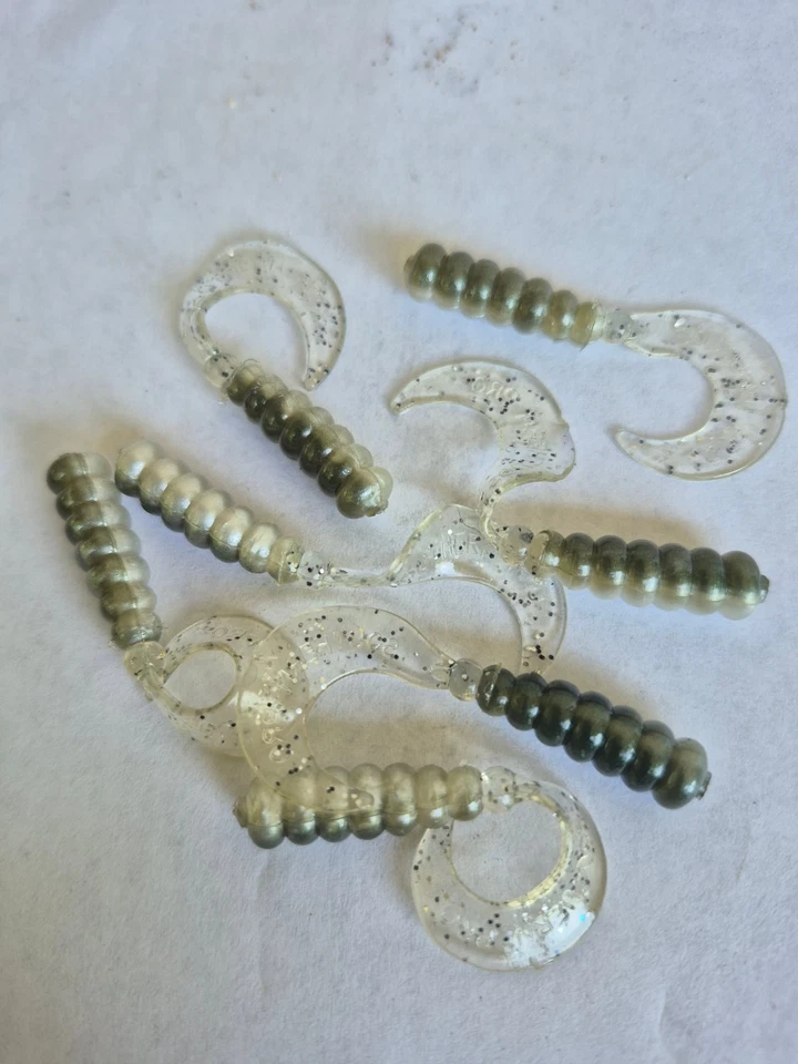 Southern Pro 2" HG01 Tennessee Shad, Hot Grub 25pk Twister Tails Crappie