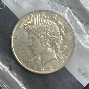 1922 P 1 $ ORIGINAL USA 90% SILBER PEACE DOLLAR KM# 150 SEALED LITTLETON - Bild 1 von 4