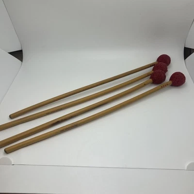 4X Deagan 2024 Mazos Rojos Cuerda Cabeza Herida Percusión Foto 1 de 4