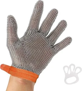 Metal Mesh Gloves - Stainless Steel Mesh Chain Cutting Gloves for Meat and Fo... - Picture 1 of 5