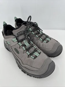 Scarpa da trekking impermeabile Keen Targhee IV TAGLIA 9,5 grigio verde punta larga scatola nabuk - Foto 1 di 12