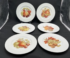 "Juego de 6 platos de fruta de cosecha Hutschenreuther Alemania 7 3/4""" - Imagen 1 de 6